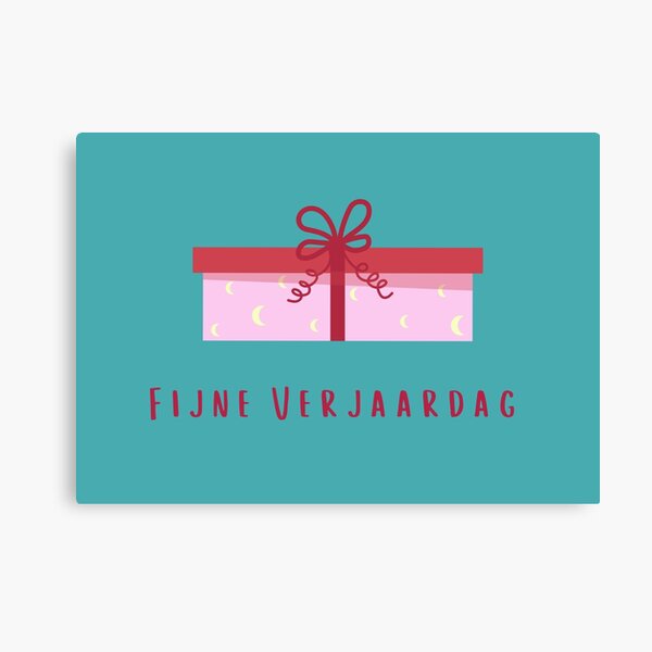 "Fijne verjaardag (happy birthday in Dutch) (verjaardagskaart) with