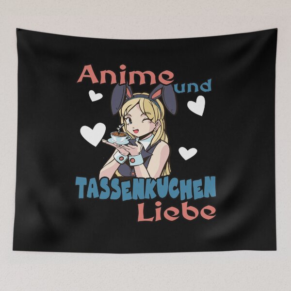Item preview, Anime And Cup Cake Love Cake Baking Saying designed and sold by Merchandiser099.