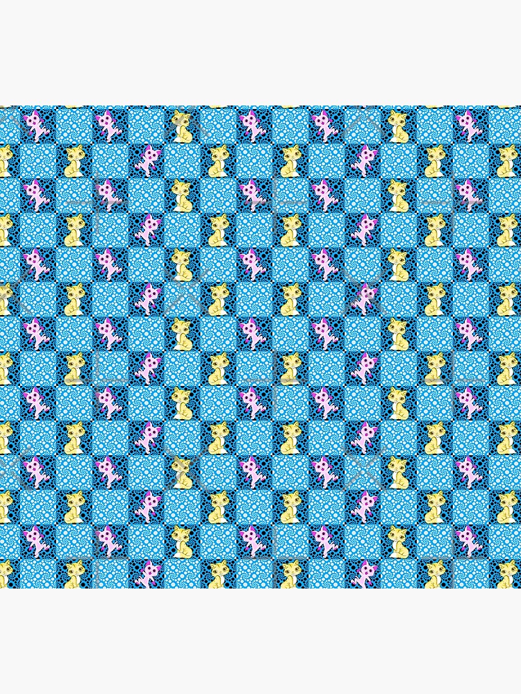 Thumbnail 5 of 5, Socks, Awesome Blue and Pink Cat Decorative Pillow | For Homes and Offices Many | Cute cats designed and sold by realtimestore.