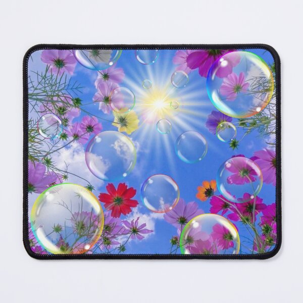 Item preview, Blowing Bubbles... A mixture of Cosmos flower, blue sky and sunshine designed and sold by ditzy-designs.