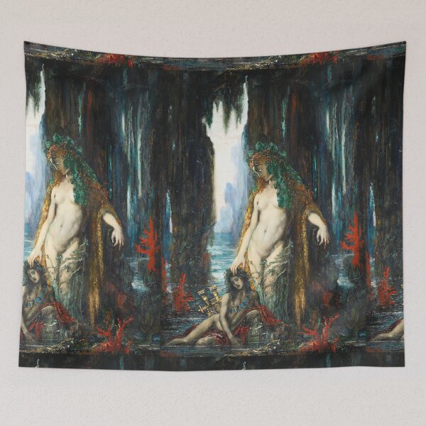 Item preview, The Poet and the Mermaid -Le Poète Et La Sirène, Gustave Moreau Mythology designed and sold by TeeARTHY.