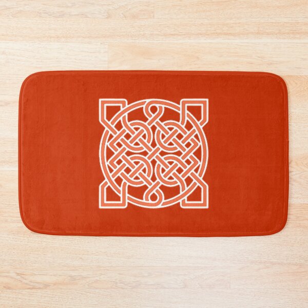 Item preview, Celtic Sailor's Knot, Mandarin Orange and White  designed and sold by Marymarice.