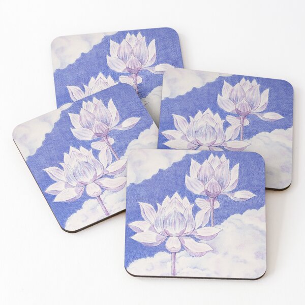Item preview, White Lotuses designed and sold by Aerin Rariy.