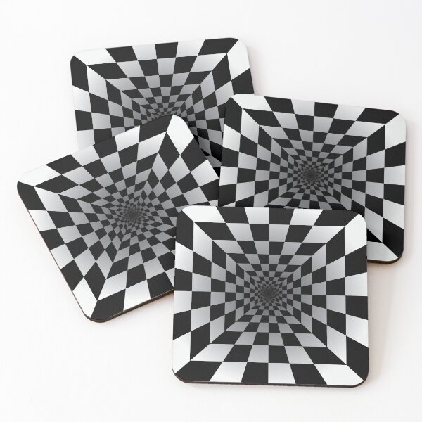 Item preview, Optical Illusion Infinite Hallway in Black and White designed and sold by DeliveryGeorge.