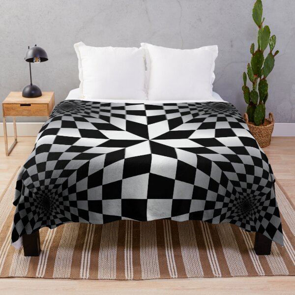 Item preview, Optical Illusion Infinite Hallway in Black and White designed and sold by DeliveryGeorge.
