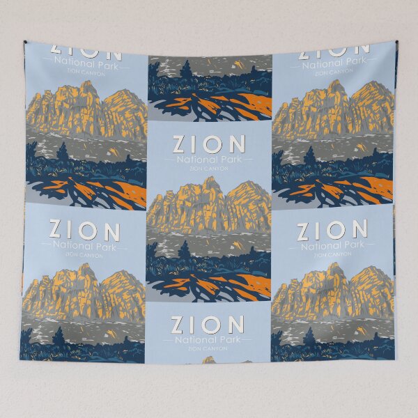 Item preview, Zion National Park Utah Zion Canyon Vintage designed and sold by KrisSidDesigns.