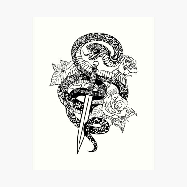 Snake Google Quote Art Print by palidoudz