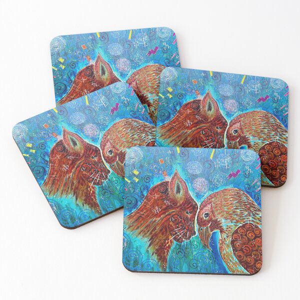 Item preview, Unexpected Love_Cat and Hawk designed and sold by Mary Ann Matthys.