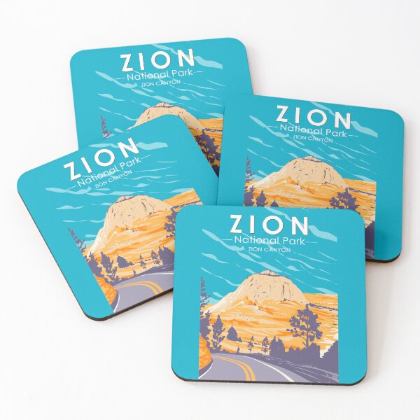 Item preview, Zion National Park Utah Zion Canyon Road Vintage designed and sold by KrisSidDesigns.