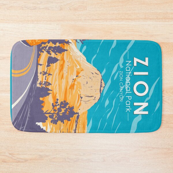 Item preview, Zion National Park Utah Zion Canyon Road Vintage designed and sold by KrisSidDesigns.