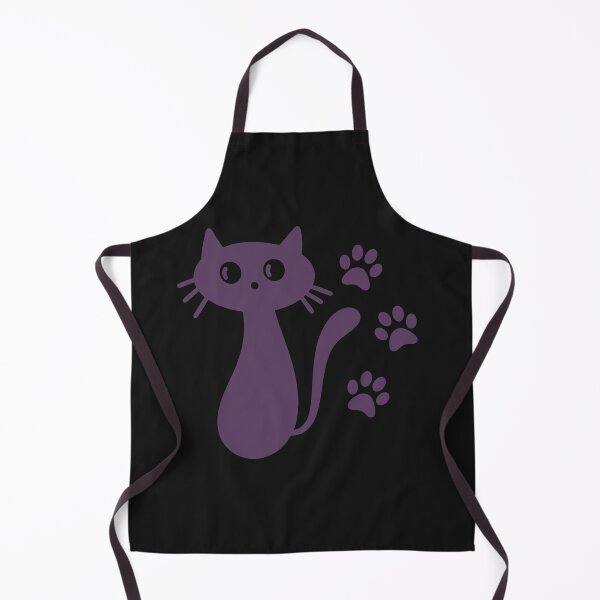 Item preview, Cute Purple Silhouette Cat designed and sold by HappyLifeCreate.