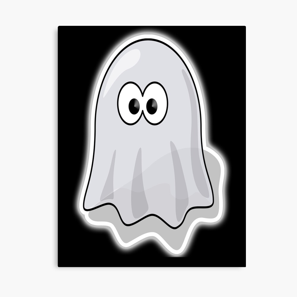 Geist Suss Cartoon Spook Spooky Halloween Spass Lustig Leinwanddruck Von Tomsredbubble Redbubble