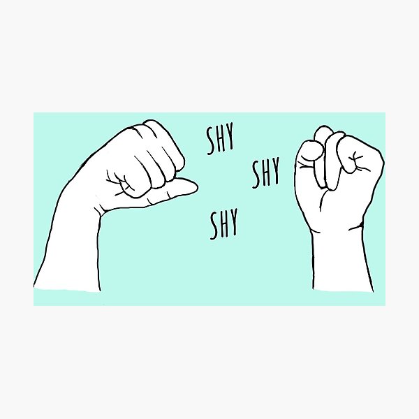 Twice Shy Shy Shy Photographic Print By Thek Treasure Redbubble