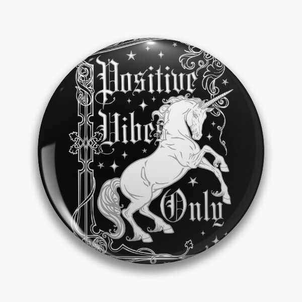 Item preview, Positive Vibes Only Unicorn designed and sold by RavenWake.