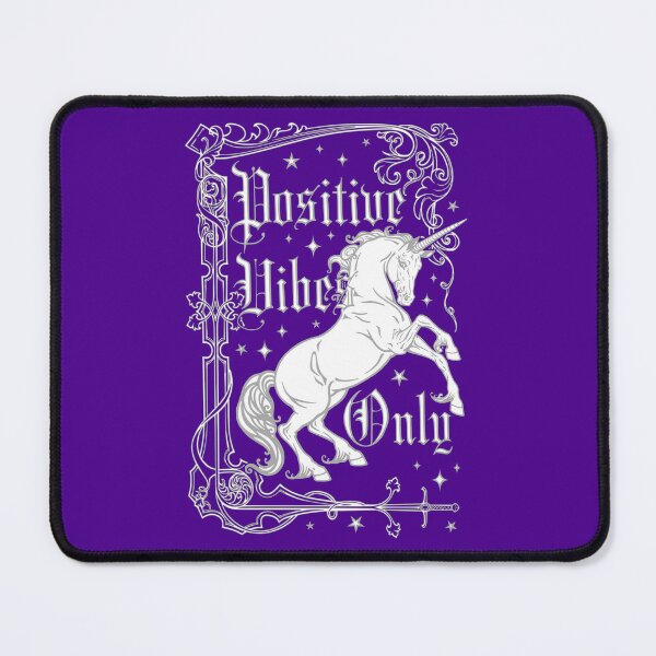 Item preview, Positive Vibes Only Unicorn designed and sold by RavenWake.