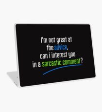 Can I interest you in a sarcastic comment? - Chandler Quote Laptop Skin