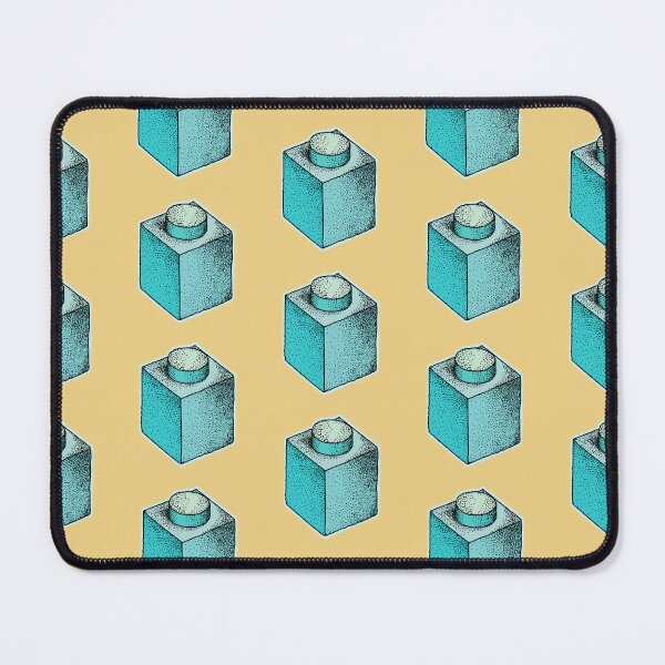 Item preview, Building blocks that lock stipple drawing - Blue & Yellow designed and sold by AbrahamicDesign.