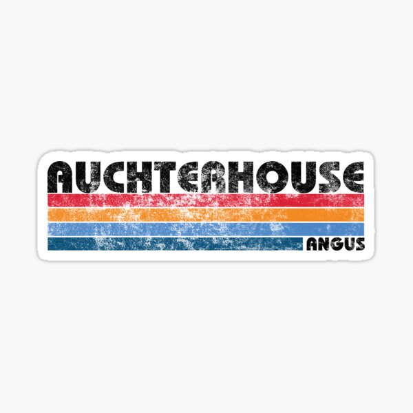 "Auchterhouse, Angus" Sticker for Sale by kestrelsalmon Redbubble