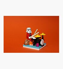Stormtrooper plays drum Photographic Print