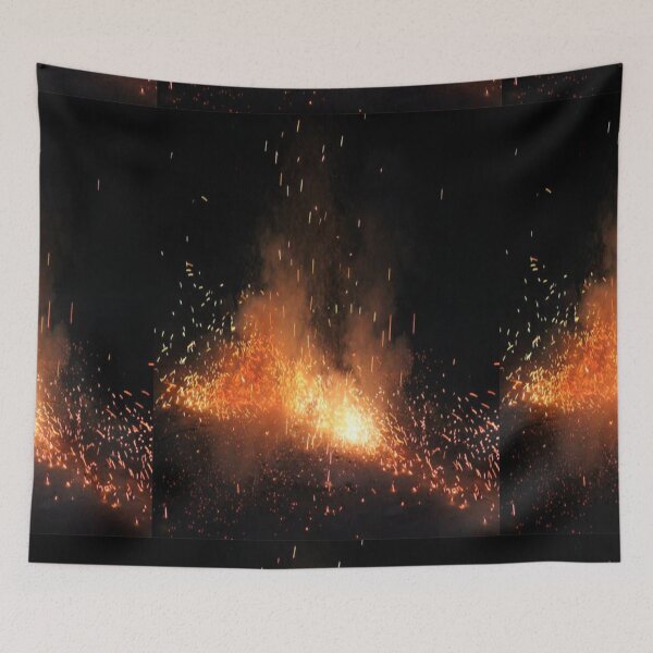Item preview, Fire works Colorful Vector Design Graphic on black background30 designed and sold by AnadAA.