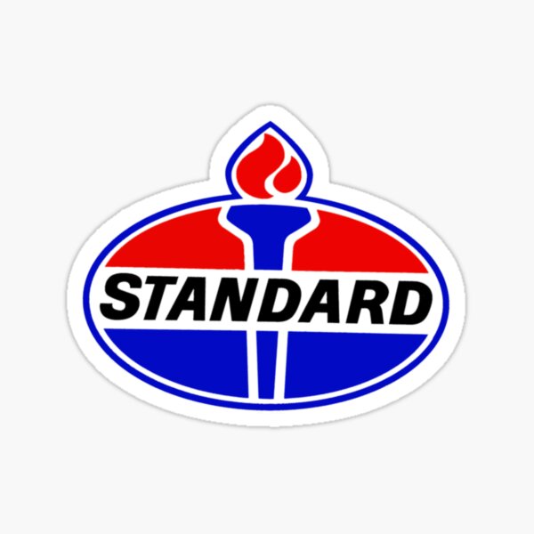 "Standard Oil Vintage Gas Fan Art" Sticker for Sale by AYKDesigns