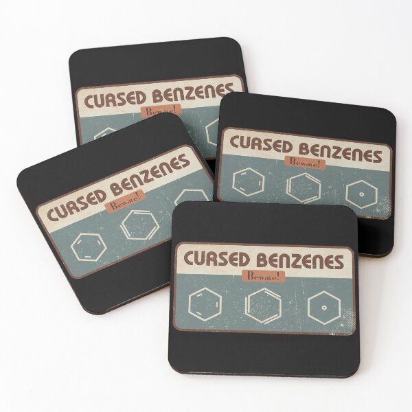Item preview, Cursed Benzenes (No Border) designed and sold by Hydroxyl Design.