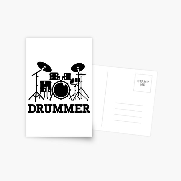 Drummer drums Postcard