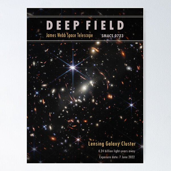 Item preview, ENHACED QUALITY James Webb Space Telescope image, Deep field designed and sold by TheColorFlow.