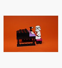 Stormtrooper plays piano Photographic Print