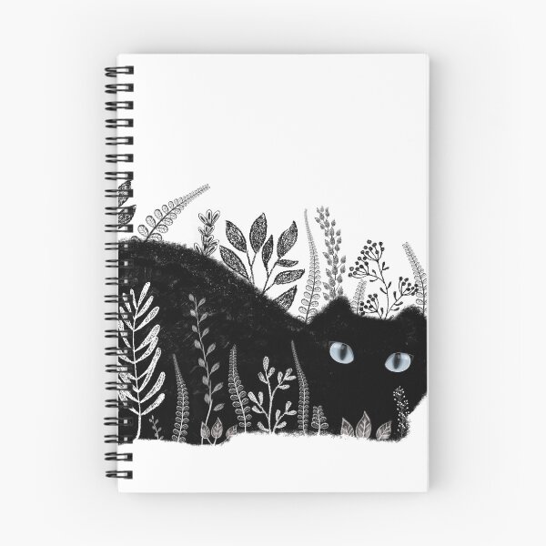 Item preview, Garden Cat in Black and White designed and sold by BunnyThePainter.