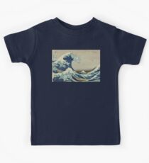Hokusai, Große Welle vor Kanagawa, Sechsunddreißig Ansichten des Berges Fuji, nein. 21. Japan, Japanisch, Holzblock, Druck. Kinder T-Shirt