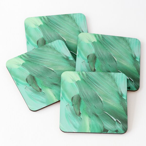 Item preview, Sea Foam Green And Jade-Hues Abstract Painting designed and sold by DEC02.