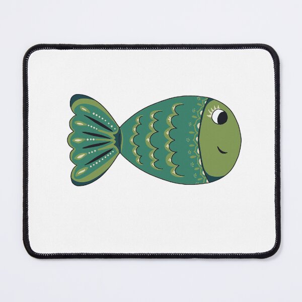 Item preview, Green Fish Clip Art Doodle designed and sold by Missing In Art.