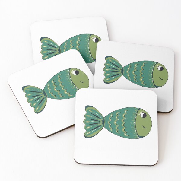 Item preview, Green Fish Clip Art Doodle designed and sold by Missing In Art.