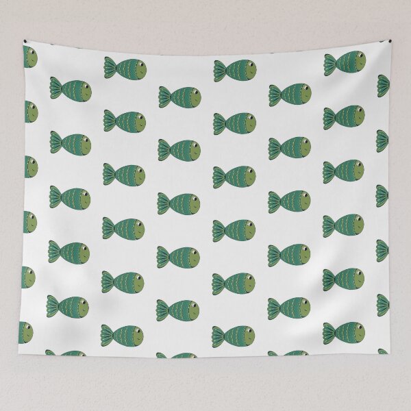 Item preview, Green Fish Clip Art Doodle designed and sold by Missing In Art.