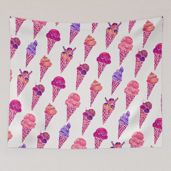 Item preview, Ice Cream Cones – Fuchsia Palette designed and sold by Cat Coquillette.