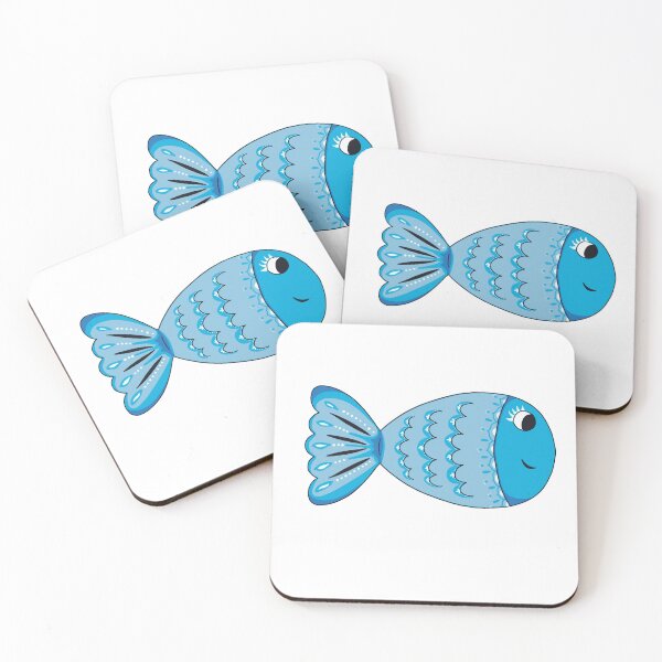 Item preview, Blue Fish Clip Art Doodle designed and sold by Missing In Art.