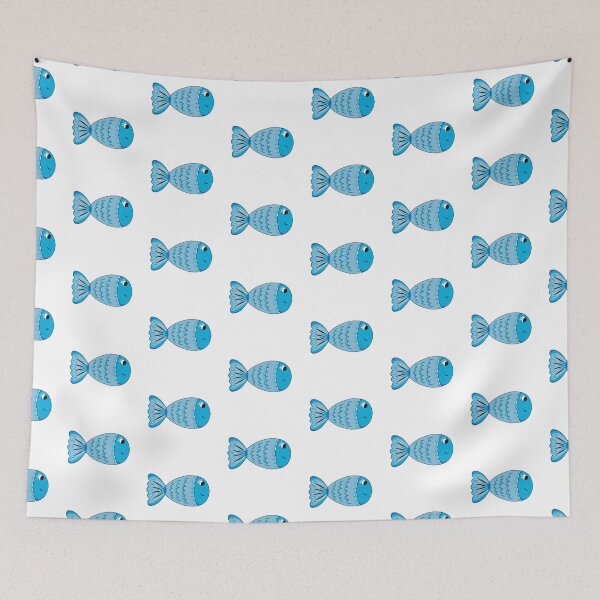 Item preview, Blue Fish Clip Art Doodle designed and sold by Missing In Art.