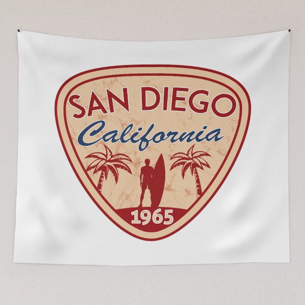 Item preview, San Diego California Surfing Surf Surfer Surfboard Ocean Beach designed and sold by DESTINATIONS DECAL.