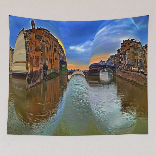Item preview, Florance Arno river view with a twist by Iritof designed and sold by iritof.