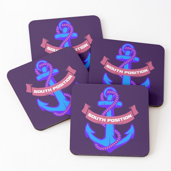 Item preview, South Position Salty Anchor Navy Blue designed and sold by Palteeshop.