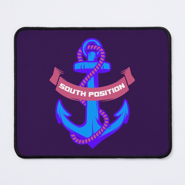 Item preview, South Position Salty Anchor Navy Blue designed and sold by Palteeshop.