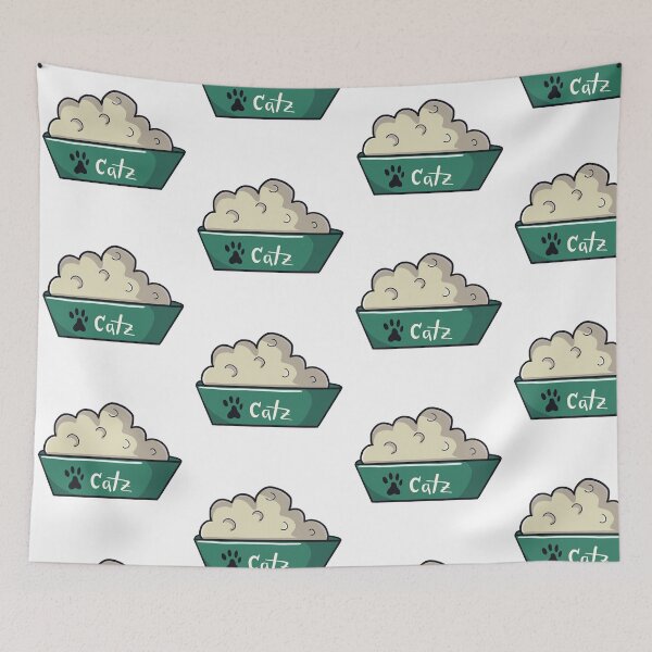 Item preview, Catz green food bowl clipart designed and sold by Missing In Art.