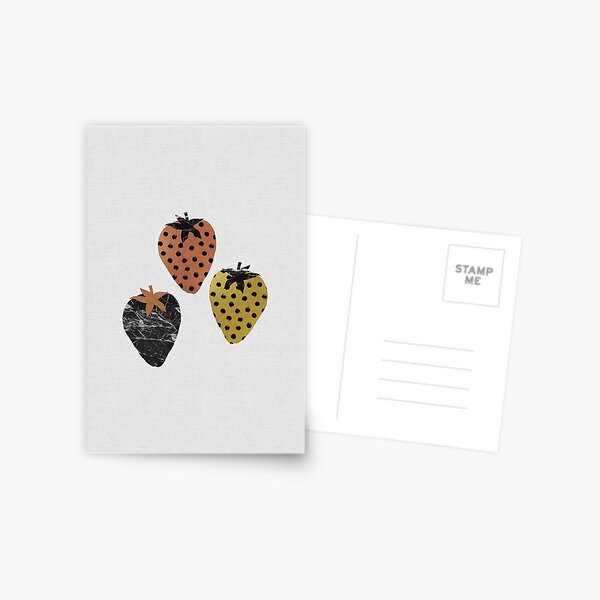 Scandinavian Strawberries Postcard