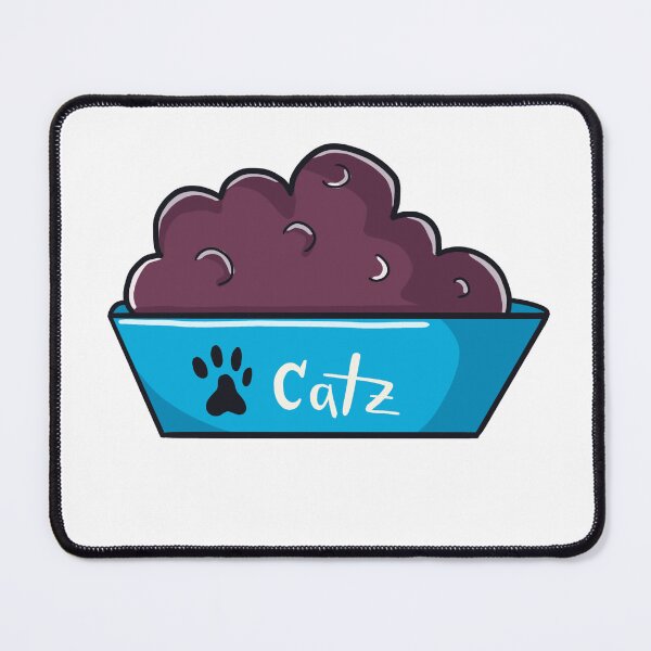 Item preview, Catz blue food bowl clipart designed and sold by Missing In Art.