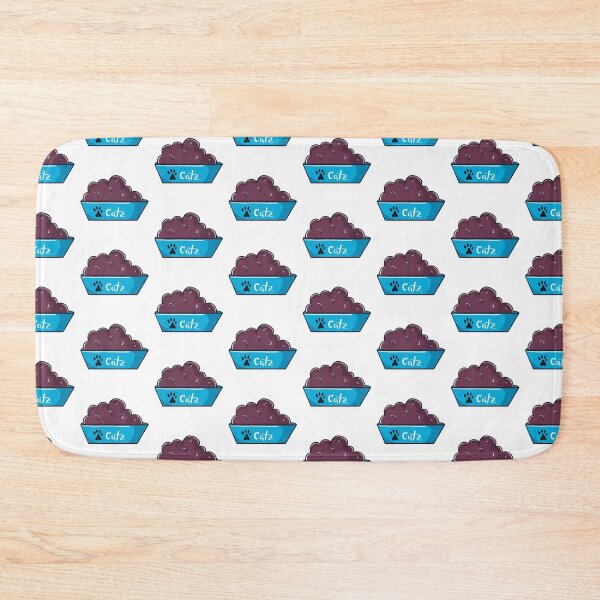 Item preview, Catz blue food bowl clipart designed and sold by Missing In Art.