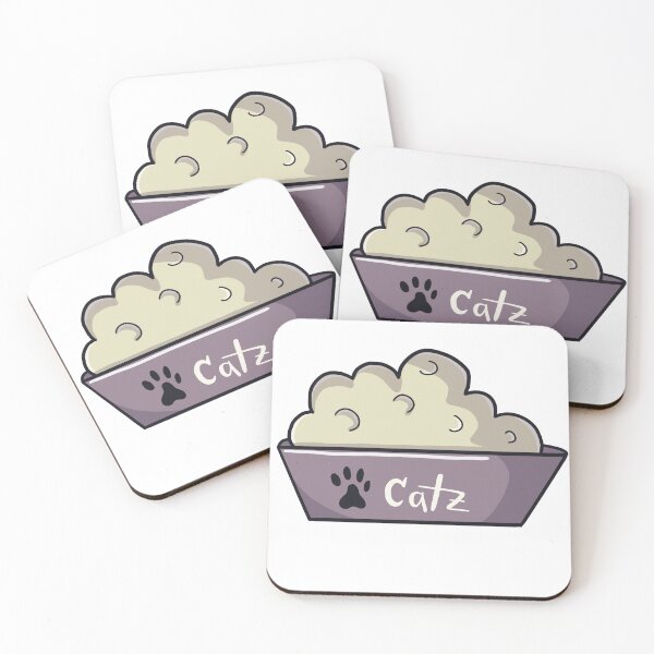 Aperçu de l'œuvre Catz gris bol de nourriture clipart créée et vendue par Missing In Art.