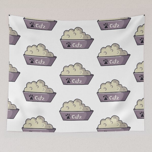 Item preview, Catz grey food bowl clipart designed and sold by Missing In Art.