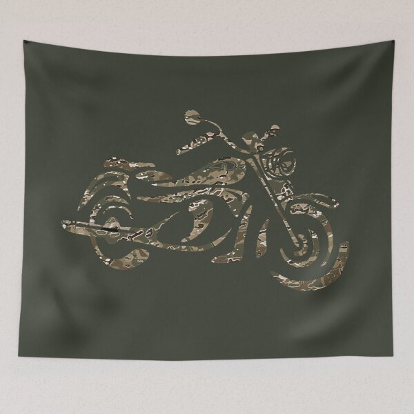 Item preview, MOTORCYCLE FIELD CAMO designed and sold by THE AMERICAN TEEVANGELIST.