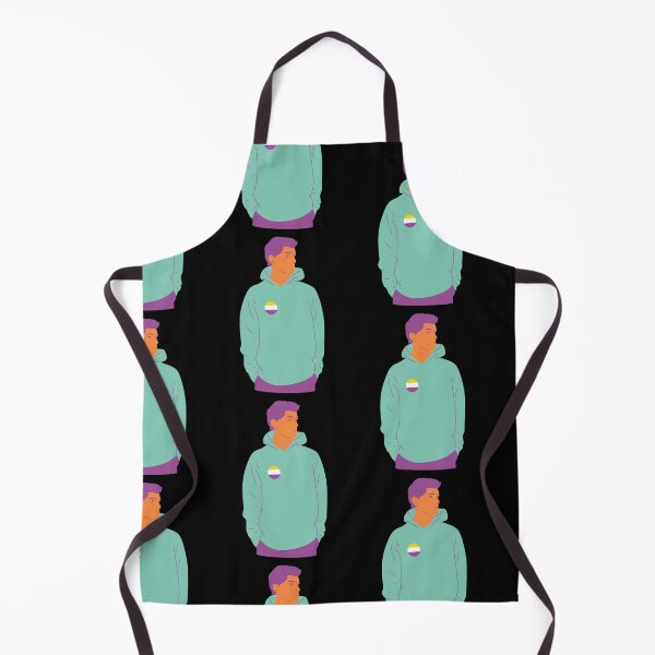 Item preview, Vivid Non Binary Guy Cool Retro Design designed and sold by mkzmerch.